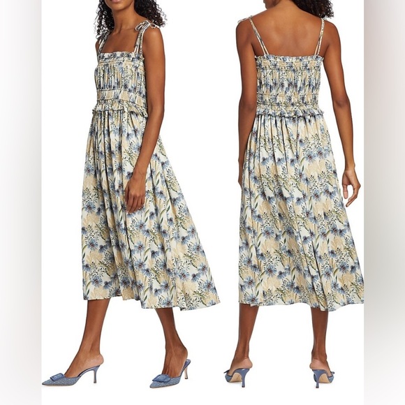 Women's Haley Floral Tie-Strap Midi-Dress - En Saison / Saks Fifth Avenue - Picture 2 of 6